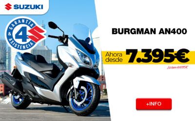 Suzuki burgman 400 – desde 7.395€* – oferta destacada