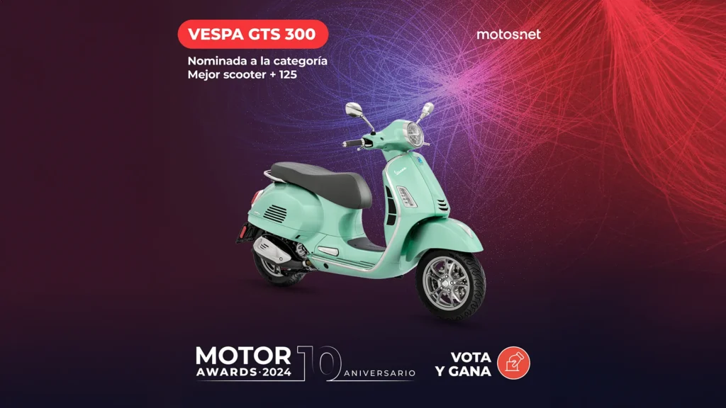 Vespa GTS 300 nominada a los MOTOR AWARDS ¡Vótala!