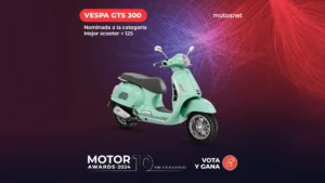 Vespa GTS 300 nominada a los MOTOR AWARDS ¡Vótala!